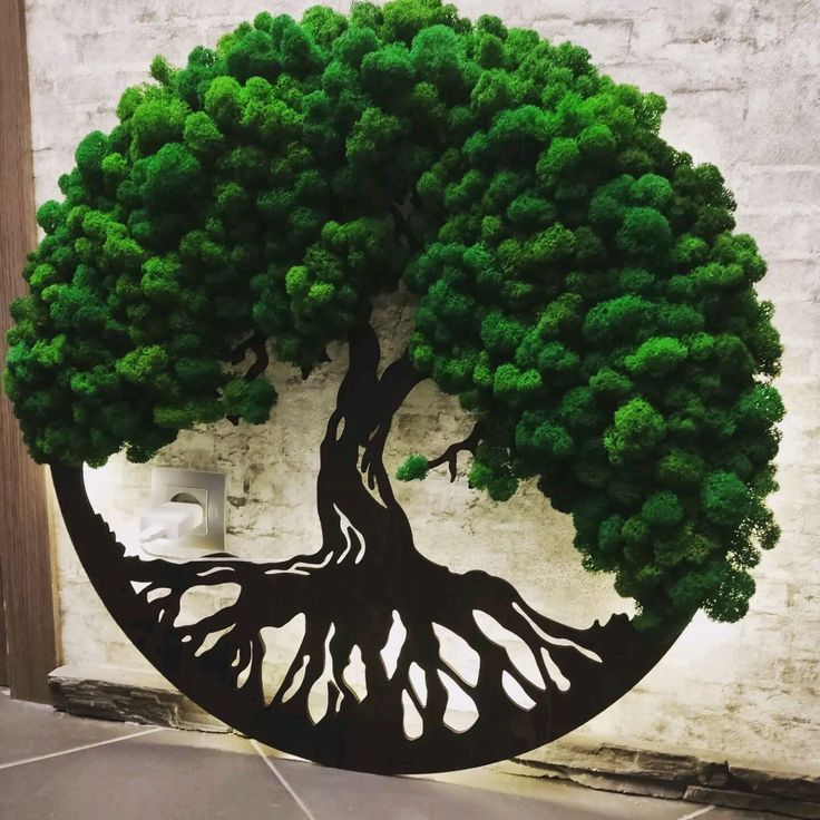 Tree of Life made of preserved moss