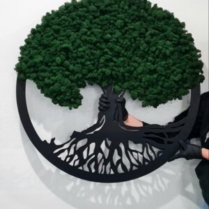 Tree of Life made of stabilized moss