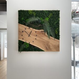 Stabiliseeritud samblast valmistatud pilt kellaosaga